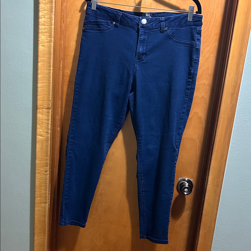 1822 Denim Women's Navy Stretch Skinny Jeans